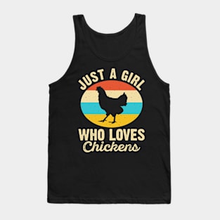 Just A Girl Who Loves Chickens T Shirt For Women T-Shirt Tank Top